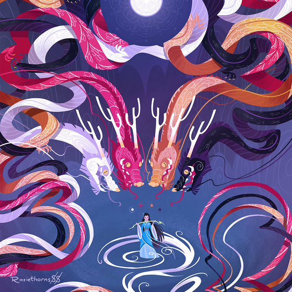Venerable Four - Daughter of the Moon Goddess Print