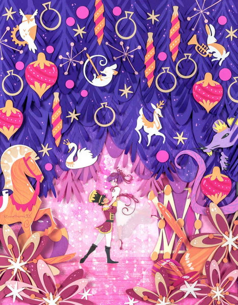 Pas De Deux - The Nutcracker Papercraft Print