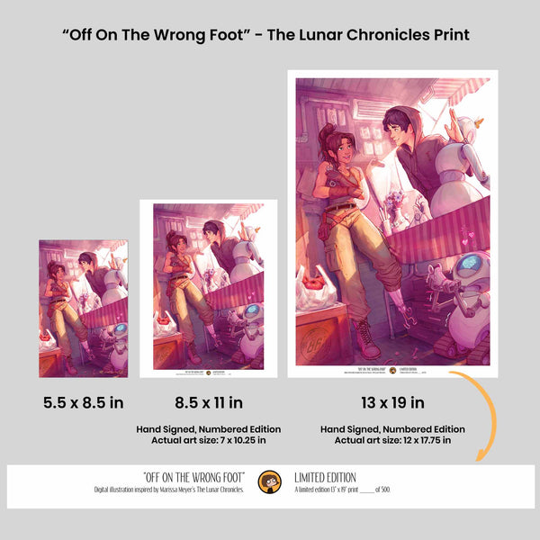 Off On The Wrong Foot - Lunar Chronicles Print