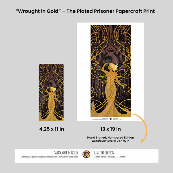 Wrought in Gold -The Plated Prisoner Print