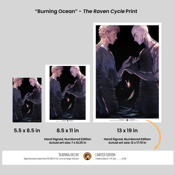 Burning Ocean - The Raven Cycle Print