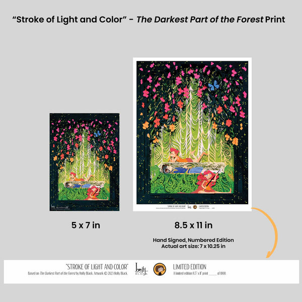 Stroke of Light and Color - Officially Licensed "The Darkest Part of the Forest" Print