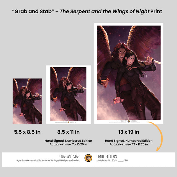 Grab and Stab - The Serpent and the Wings of Night Print