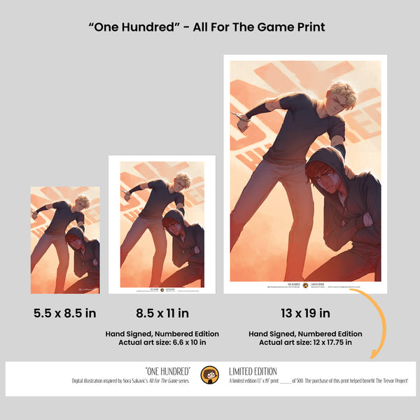 One Hundred - All For The Game Print