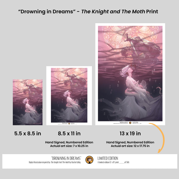 Drowning in Dreams - The Knight And The Moth Print (PRE-ORDER)