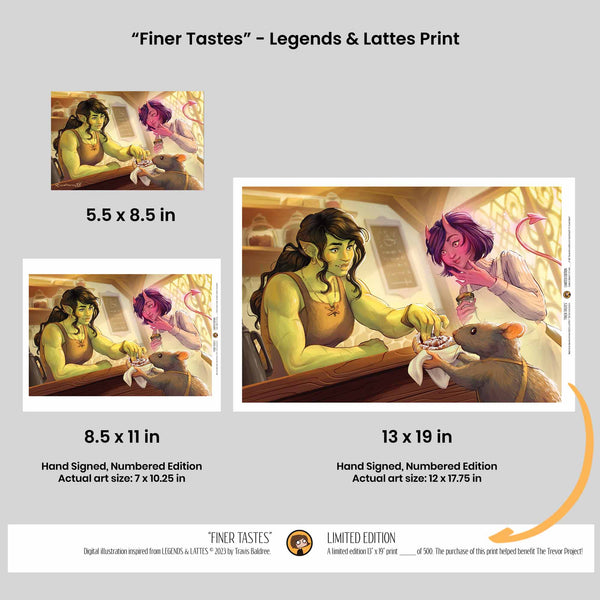 Finer Tastes - Officially Licensed LEGENDS & LATTES Print