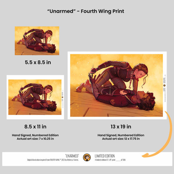Unarmed - Officially Licensed FOURTH WING Print