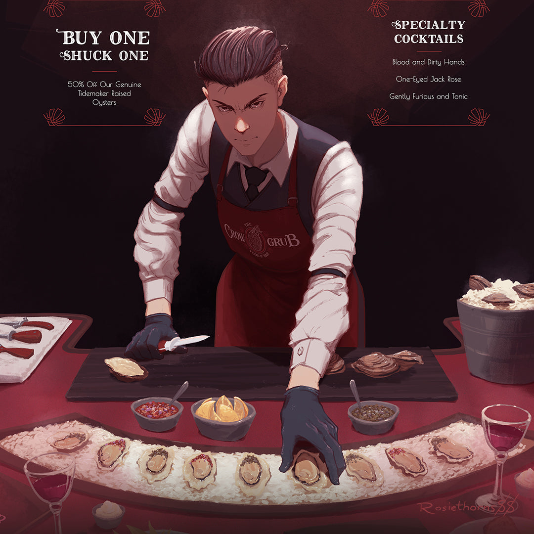 Welcome to the Crow Grub - Six of Crows Ad Parody Print (PRE-ORDER)