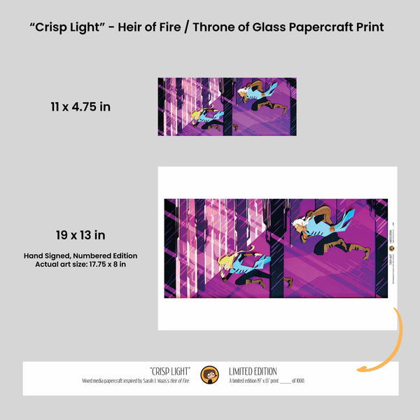 Crisp Light - Heir of Fire / Throne of Glass Officially Licensed Print