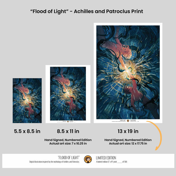 Flood of Light - Achilles and Patroclus Print