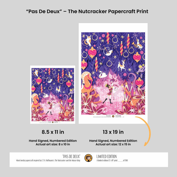 Pas De Deux - The Nutcracker Papercraft Print