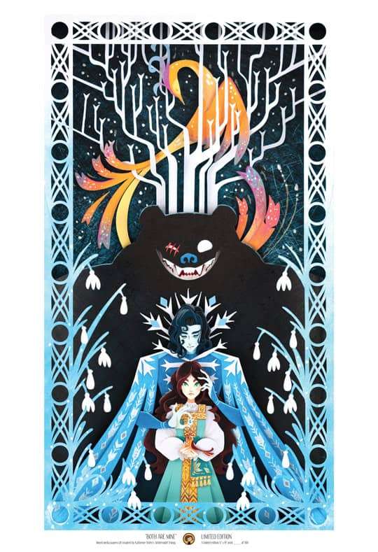 Both Are Mine - Winternight Papercraft Print – rosiethorns88